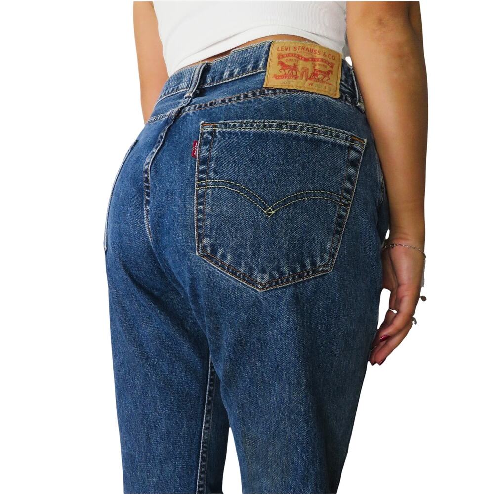 Vintage LEVIS 505 High Rise Straight Leg Mom Jeans Retro 32" W32 L34